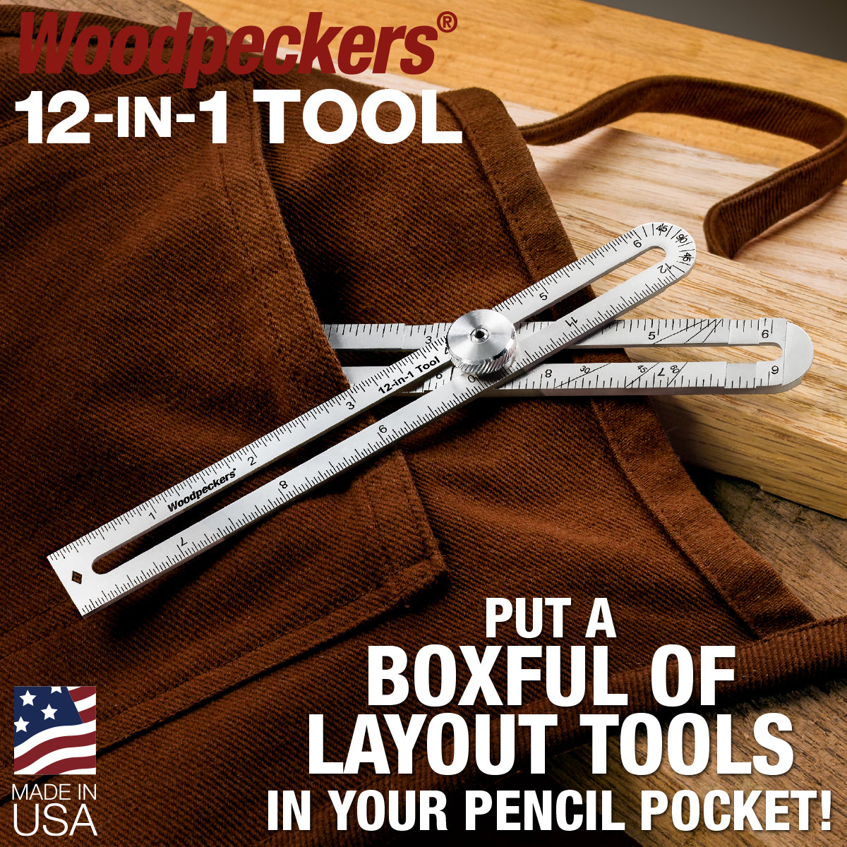 12-In-1 Layout Tool and Adjustable Square
