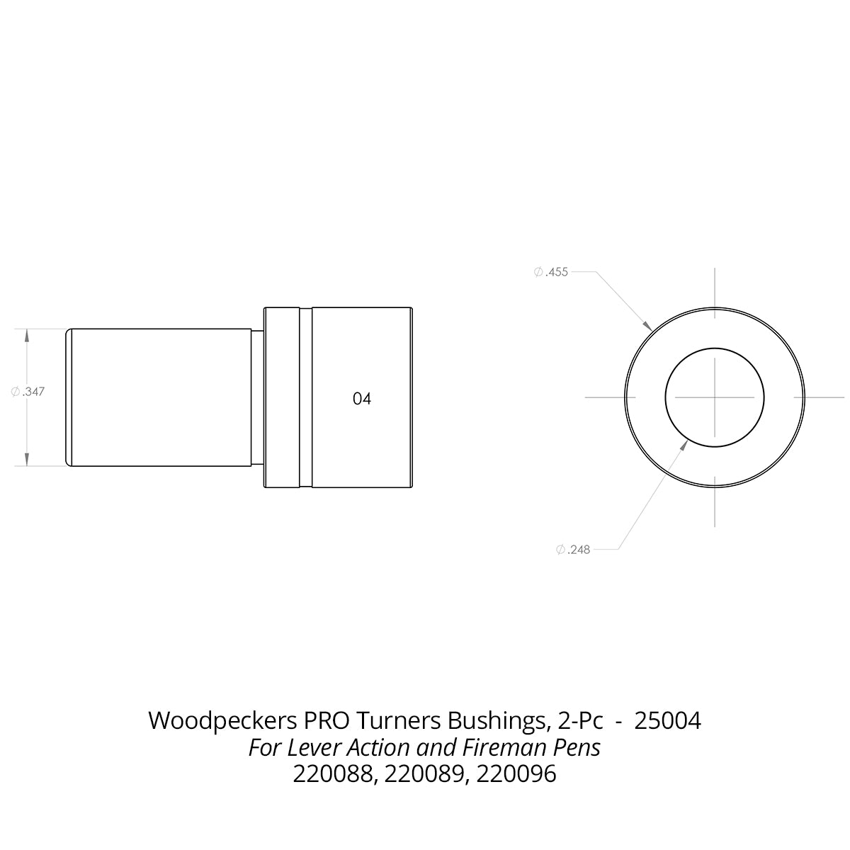 Pen Turning Bushings