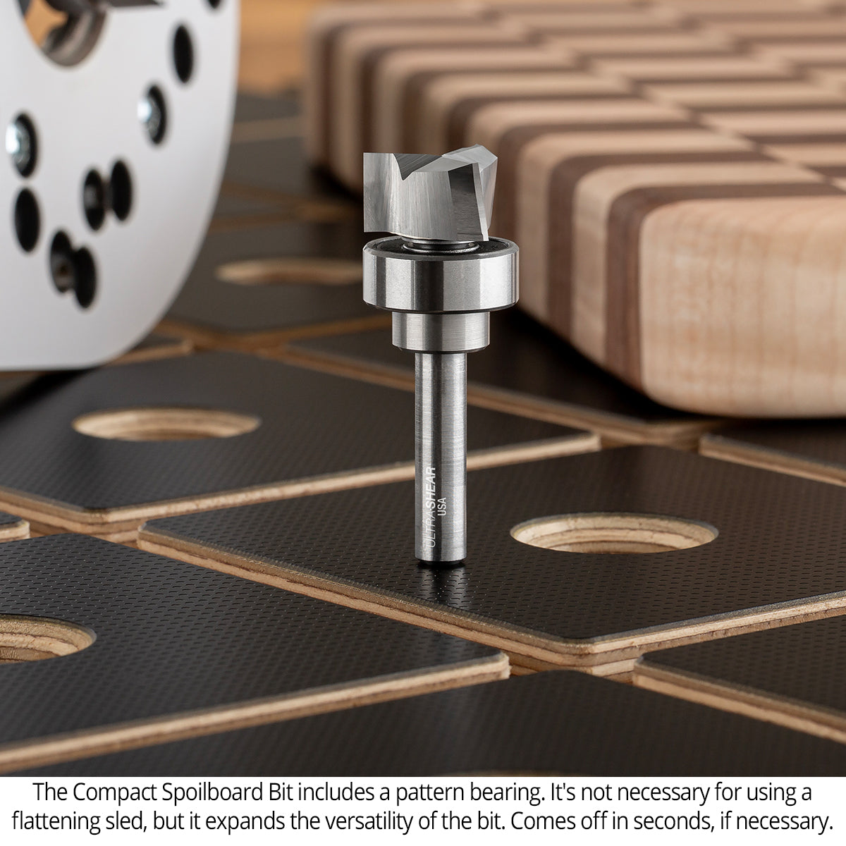 Spoilboard Router Bits - 3/4 Diameter - Carbide Head - 3 Flute