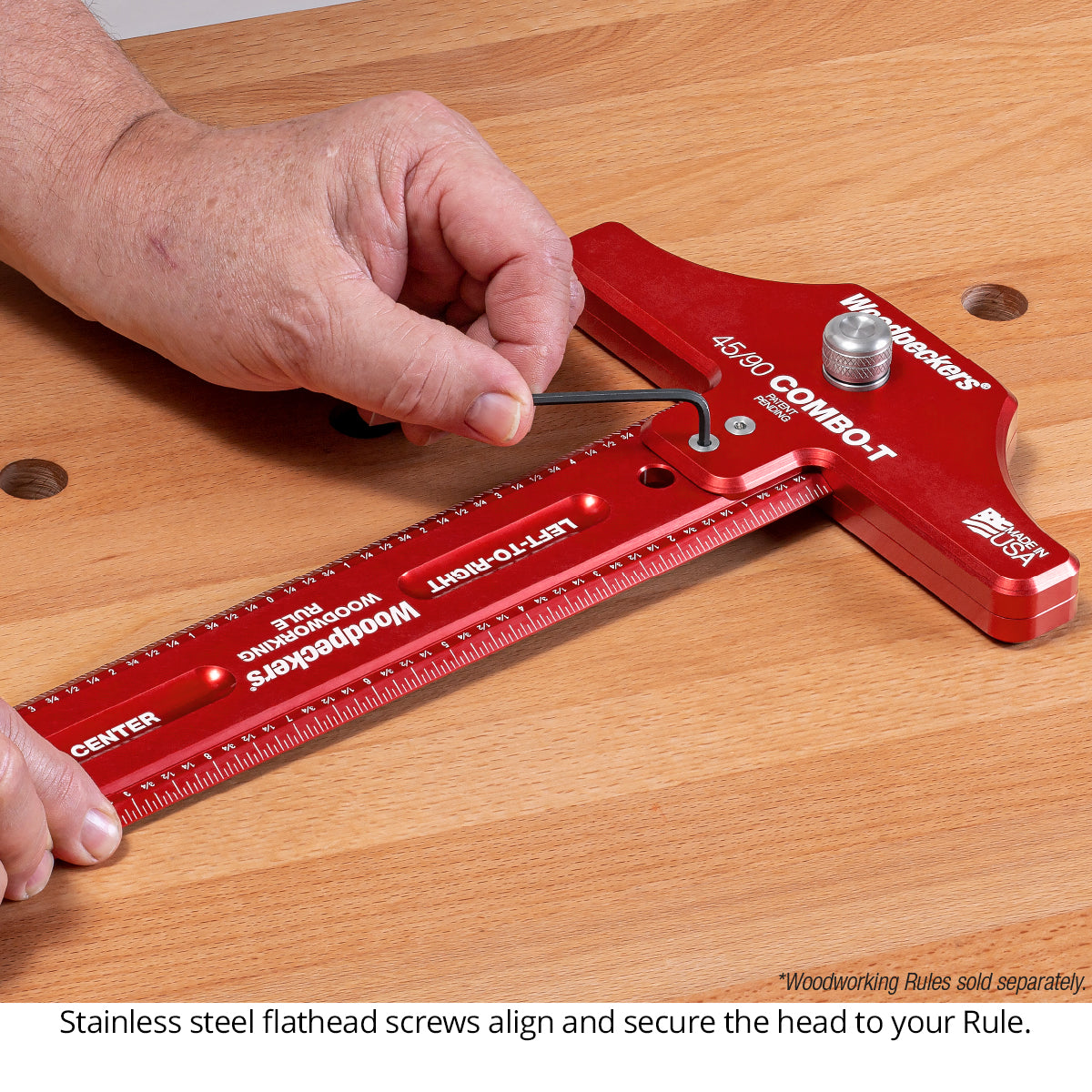 45 90 T-Head for Woodworking Rules - Closeout