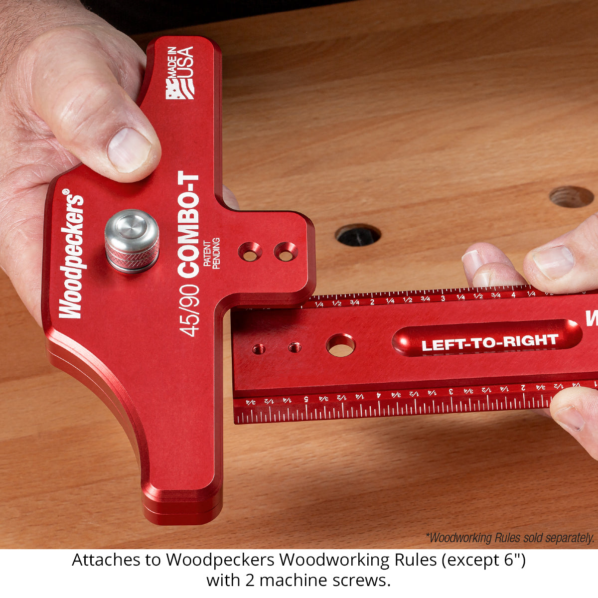 45 90 T-Head for Woodworking Rules - Closeout