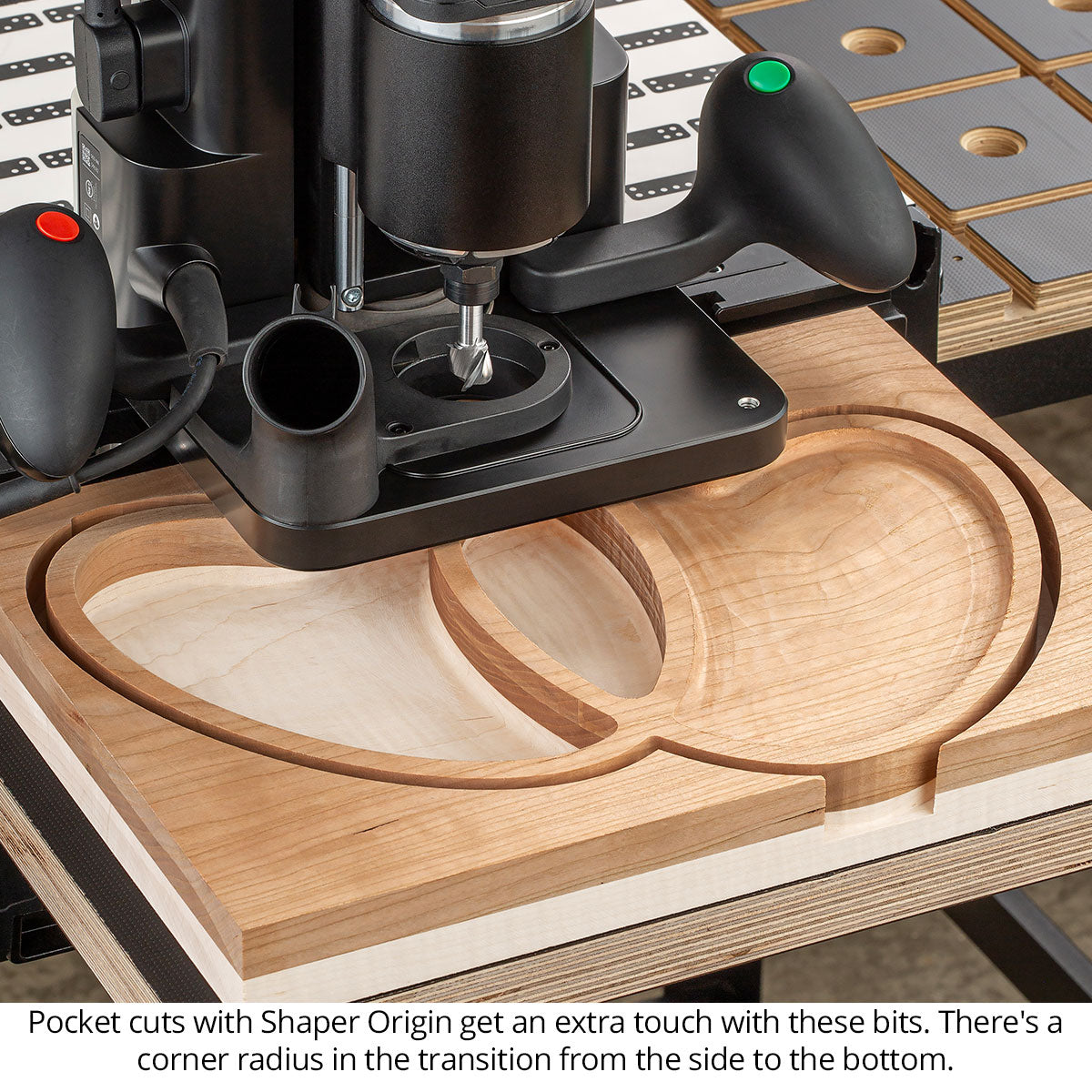 Compact Bowl Router Bits - Carbide Head - 3-Flute
