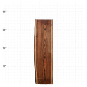 Bocote Live Edge Slabs - 41" x 12" x 1.25" - BC-12-A