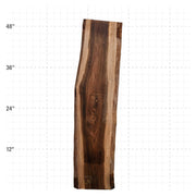 Bocote Live Edge Slabs - 48" x 10.75" x 1.25" - BC-13-A