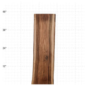 Bocote Live Edge Slabs - 45" x 12.5" x 1.25" - BC-25-A