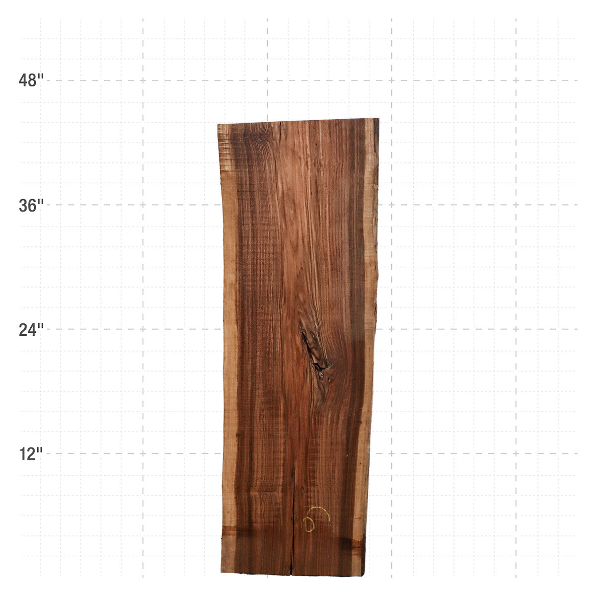 Bocote Live Edge Slabs - 42" x 14" x 1.25" - BC-6-A