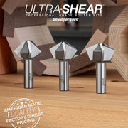 Birds Mouth Router Bits - Carbide Tipped - 3-Flute