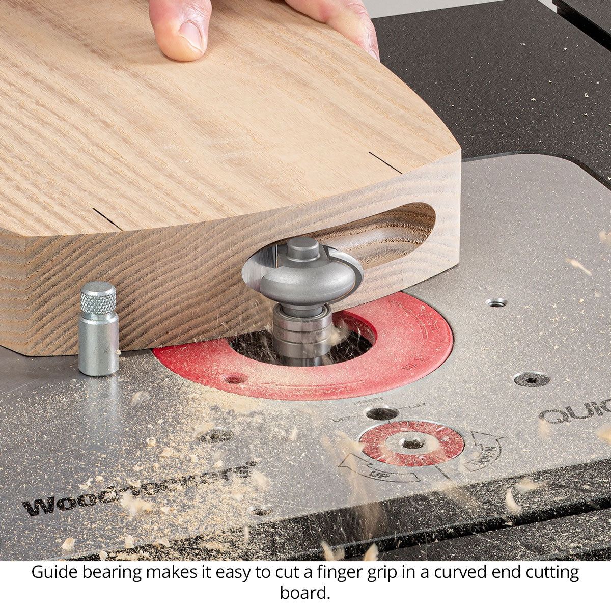 Deep Finger Grip Groove Router Bit - Carbide Tipped - 2-Flute - 1/2" Shank
