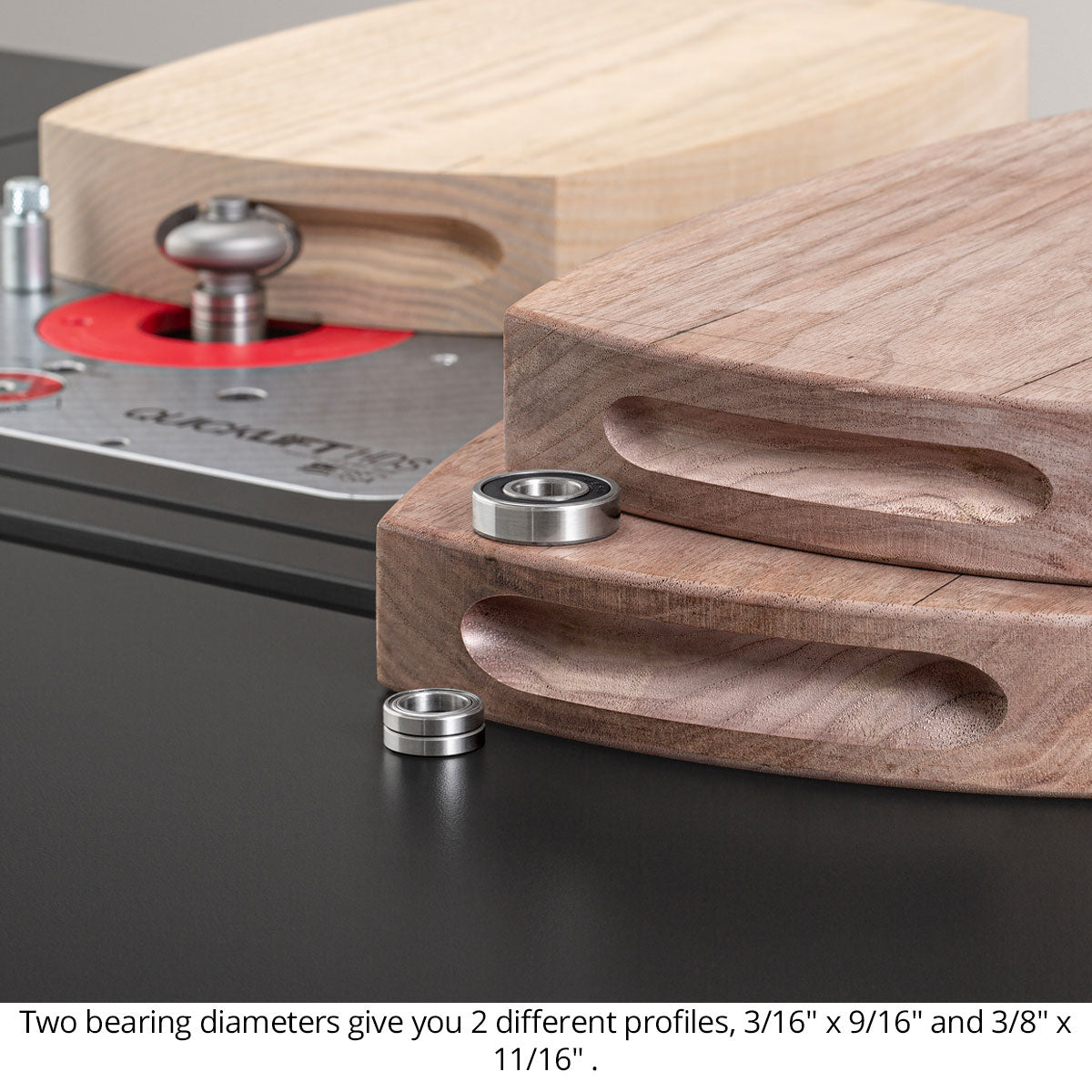 Deep Finger Grip Groove Router Bit - Carbide Tipped - 2-Flute - 1/2" Shank