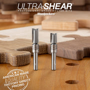 Template Pattern Router Bits - Carbide Tipped - 1/4 Shank - 3/8 Diameter - 2 Flute