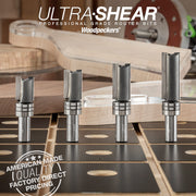 Template Pattern Router Bits - Carbide Tipped - 1/2 Shank - 3/4 Diameter - 2 Flute