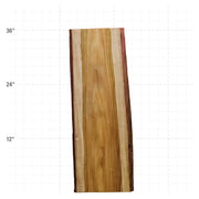 Canarywood Live Edge Slab - 36.5" x 12.5" x 1.25" - CW-31-A