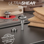 Deep Finger Grip Groove Router Bit - Carbide Tipped - 2-Flute - 1/2" Shank