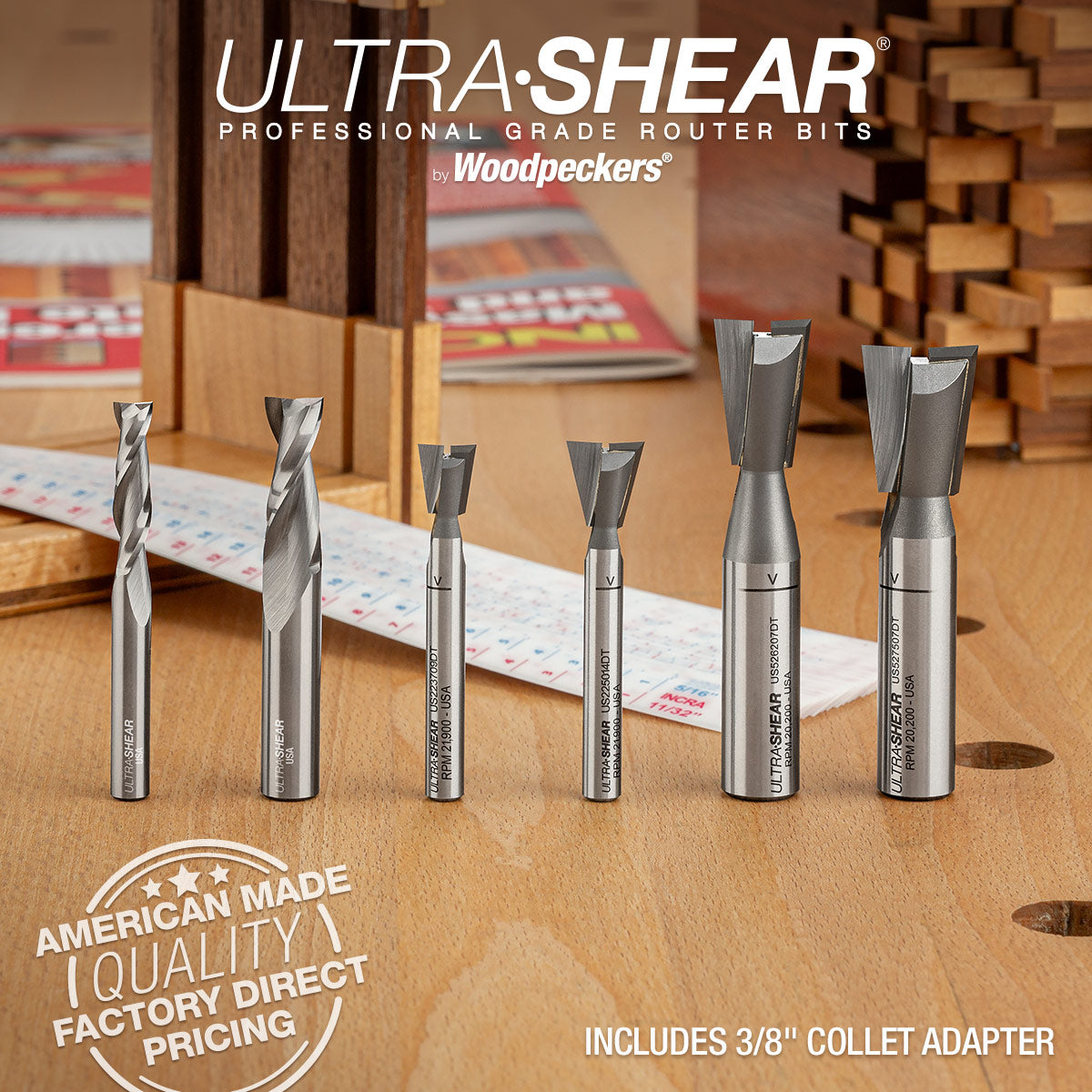 Incra Router Bit Joinery Set for Incra LS System