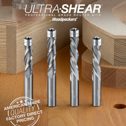 Flush Trim Router Bits - Solid Carbide - 1/2 Diameter - 3 Flute