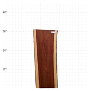 Granadillo Live Edge Slab - 37" x 14" x 1.25" - GD-28-A