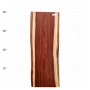 Granadillo Live Edge Slab - 48" x 16" x 1.25" - GD-9-A