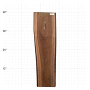 Ipe Live Edge Slab - 48" x 12.5" x 1.25" - IPE-19-A