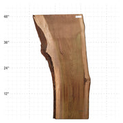 Ipe Live Edge Slab - 48" x 17" x 1.25" - IPE-7-A