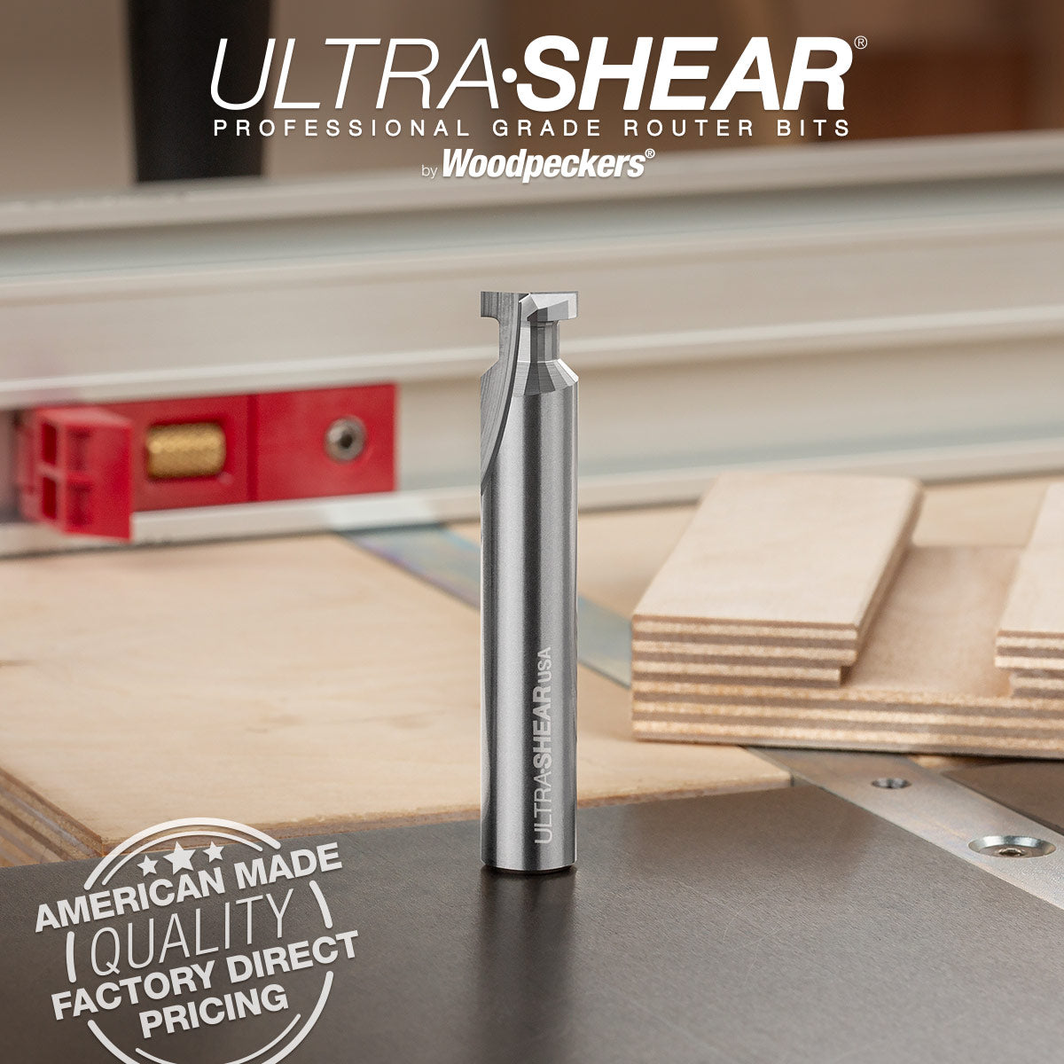 T-Slot Router Bit - Miter Gauge Slot - Solid Carbide