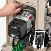 Multi-Router Motor System with Remote Speed Control and Integrated Dust Collection