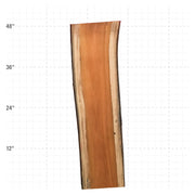 Osage Orange Live Edge Slabs - 48" x 12.25" x 1.25" - OO-20-A