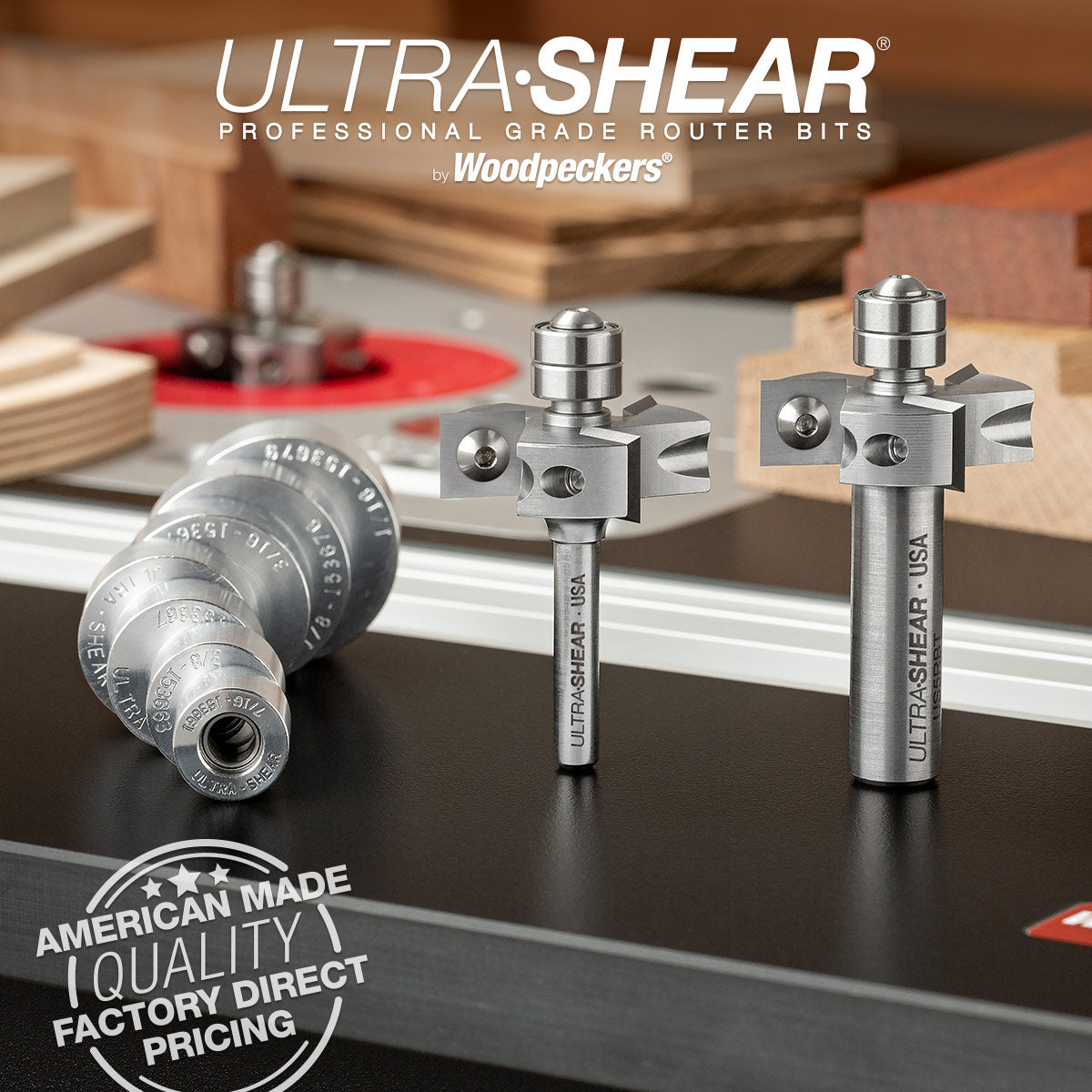 Rabbeting Router Bits - Carbide Insert