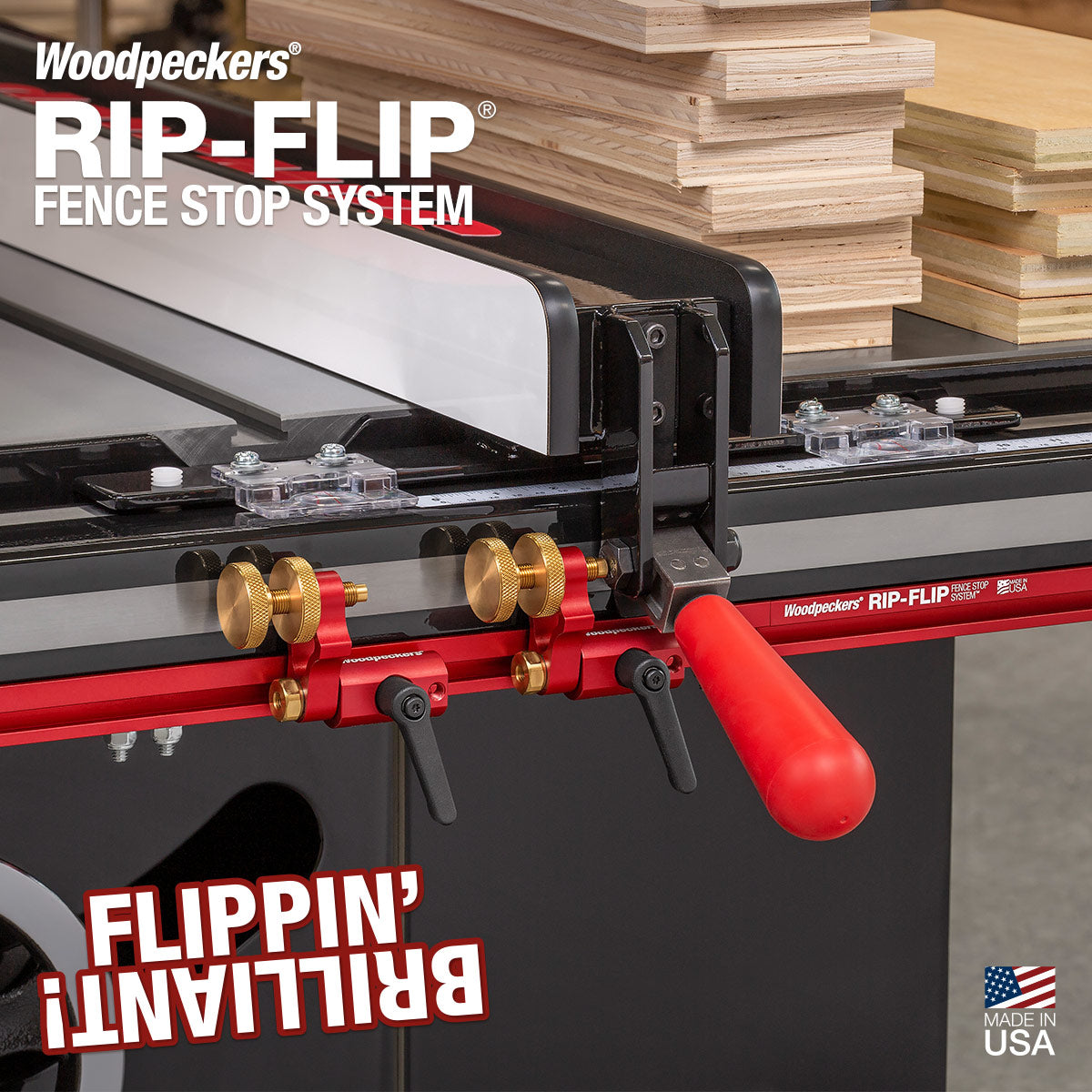 Rip-Flip Fence Stop System