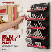 Router Bit Storage Panel