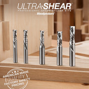 Mortising Compression CNC Router Bits - Short Up-Cut Design - Solid Carbide