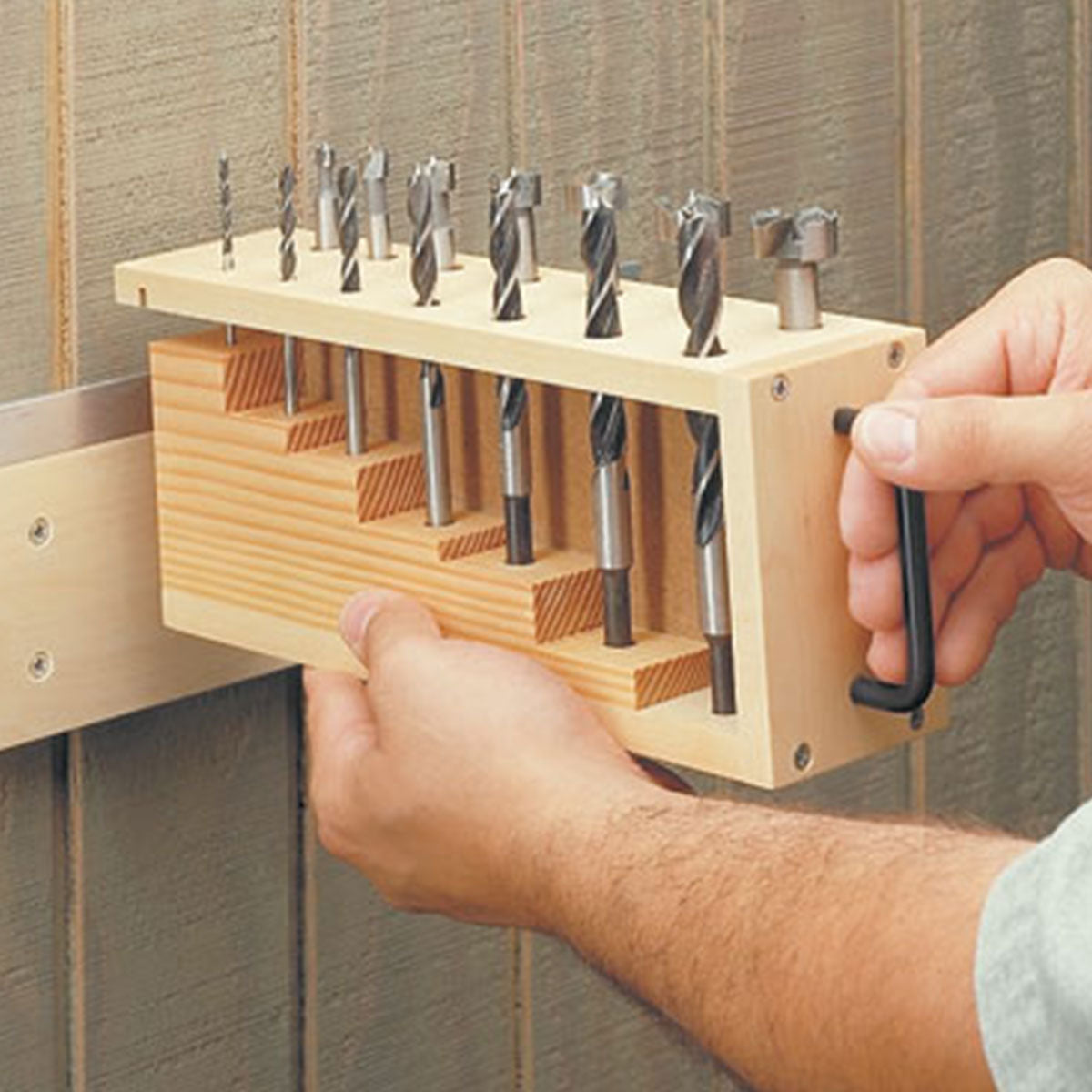 Woodsmith Drill Bit Storage Plan