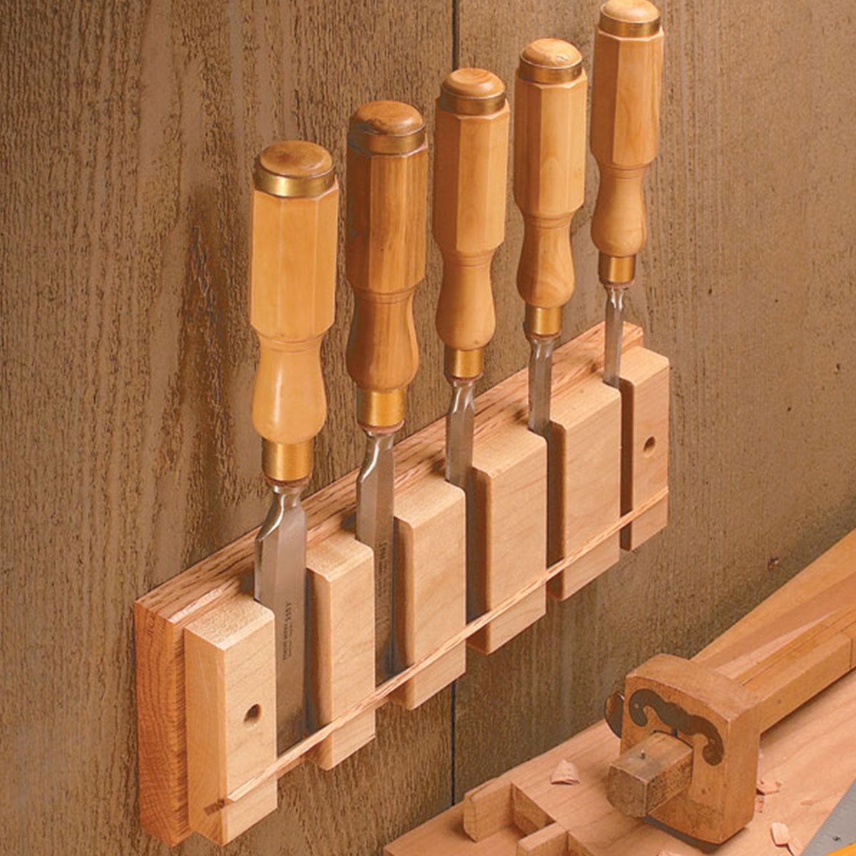 Woodsmith Chisel Rack Plan