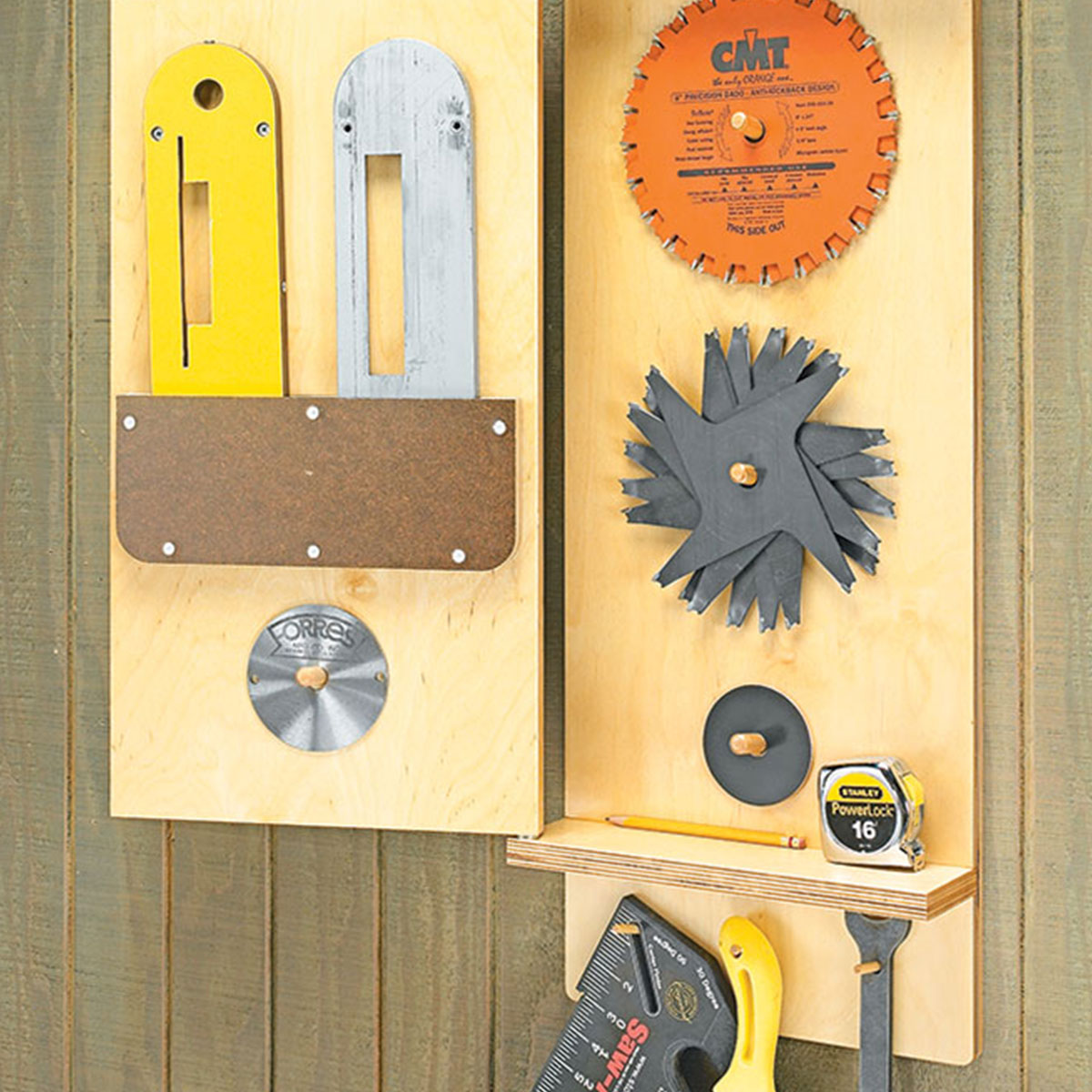 Woodsmith Table Saw Accessory Rack Plan