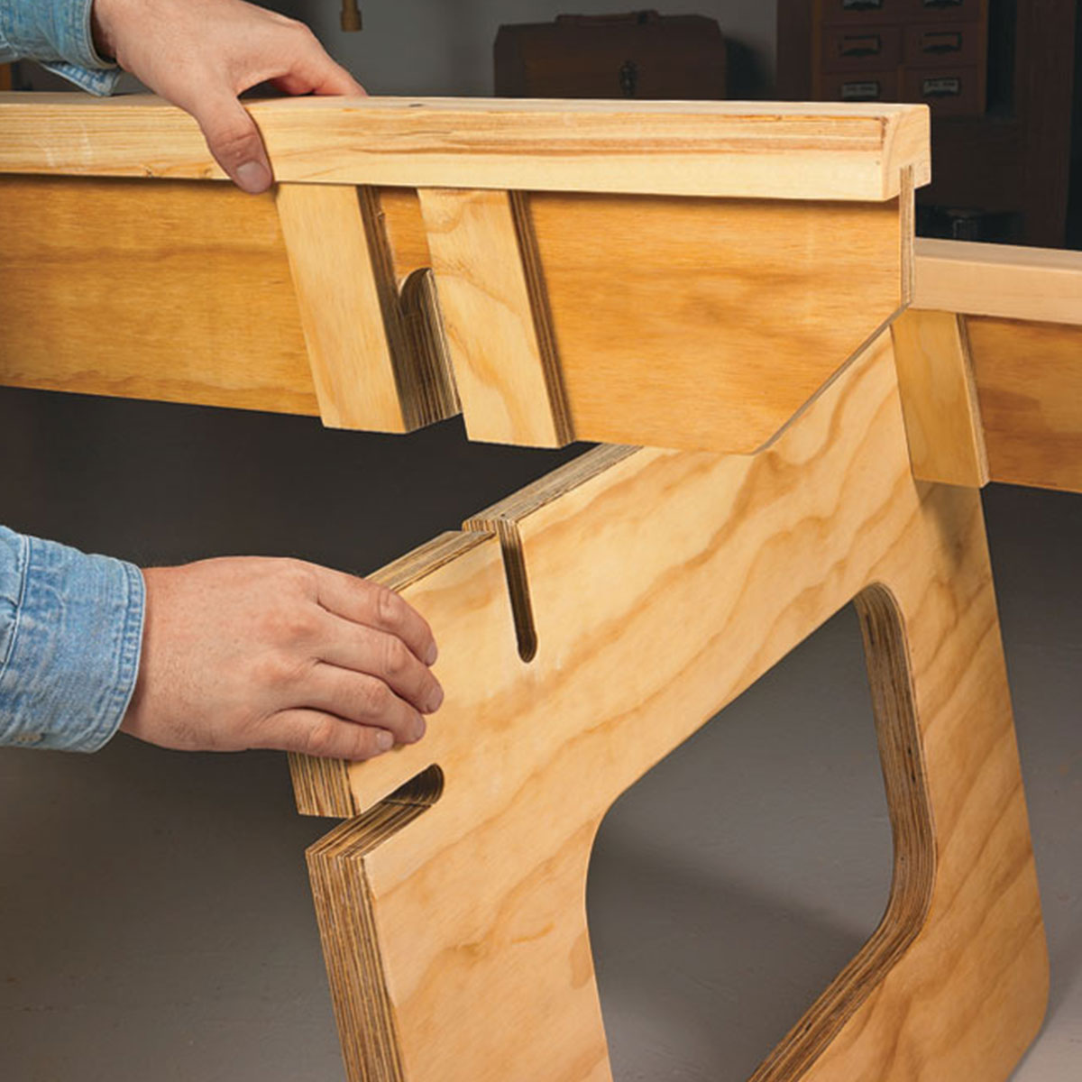 Woodsmith Knock-Down Workstation Standard Plan & Premium Shop Drawings