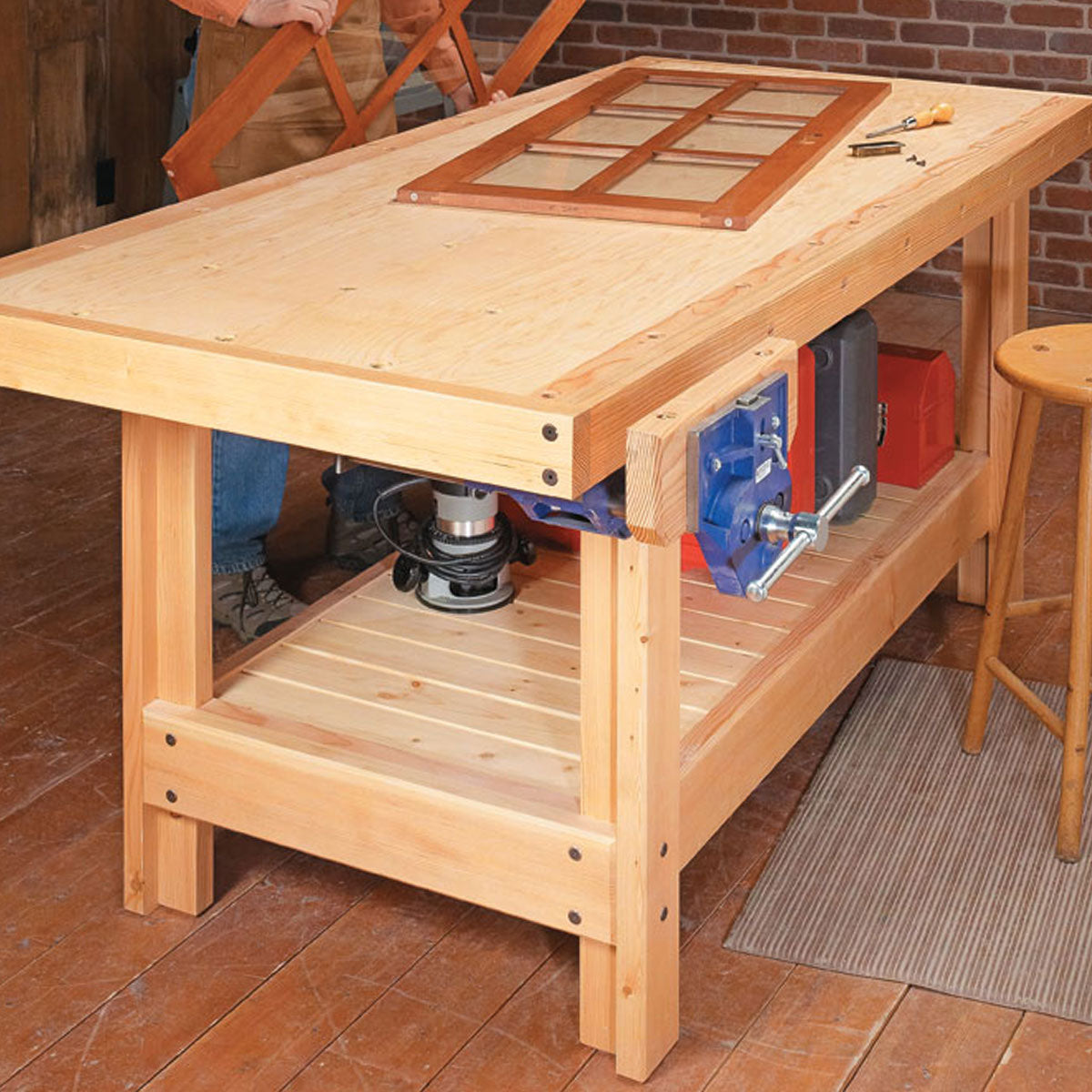 Woodsmith Torsion Box Workbench Standard Plan & Premium Shop Drawings