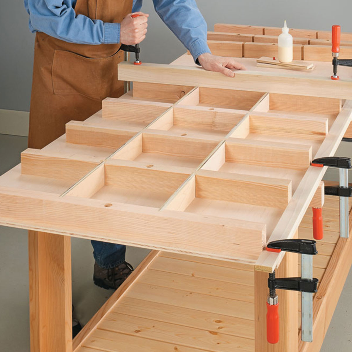 Woodsmith Torsion Box Workbench Standard Plan & Premium Shop Drawings