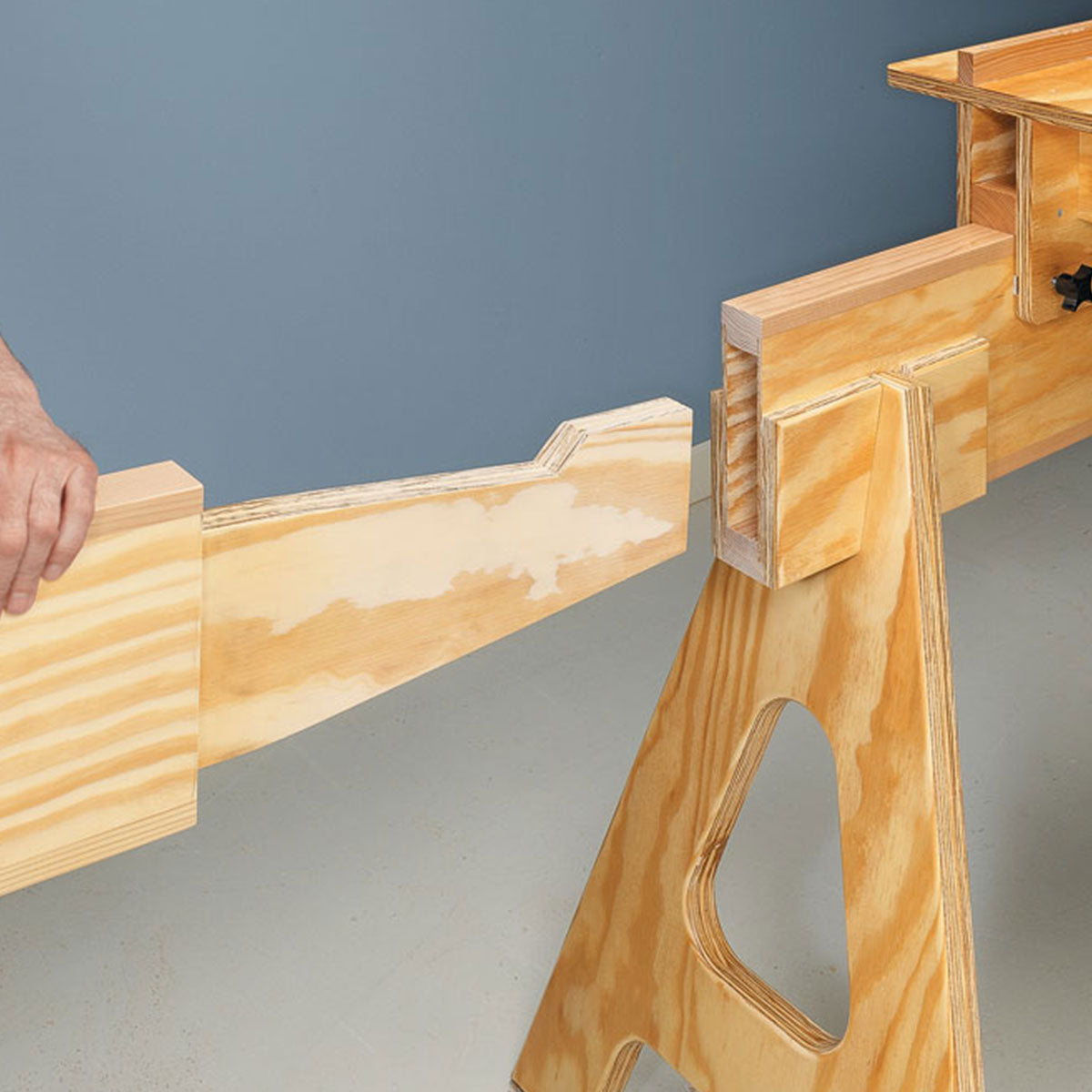 Woodsmith Space-Saving Miter Saw Station Standard Plan & Premium Shop Drawings