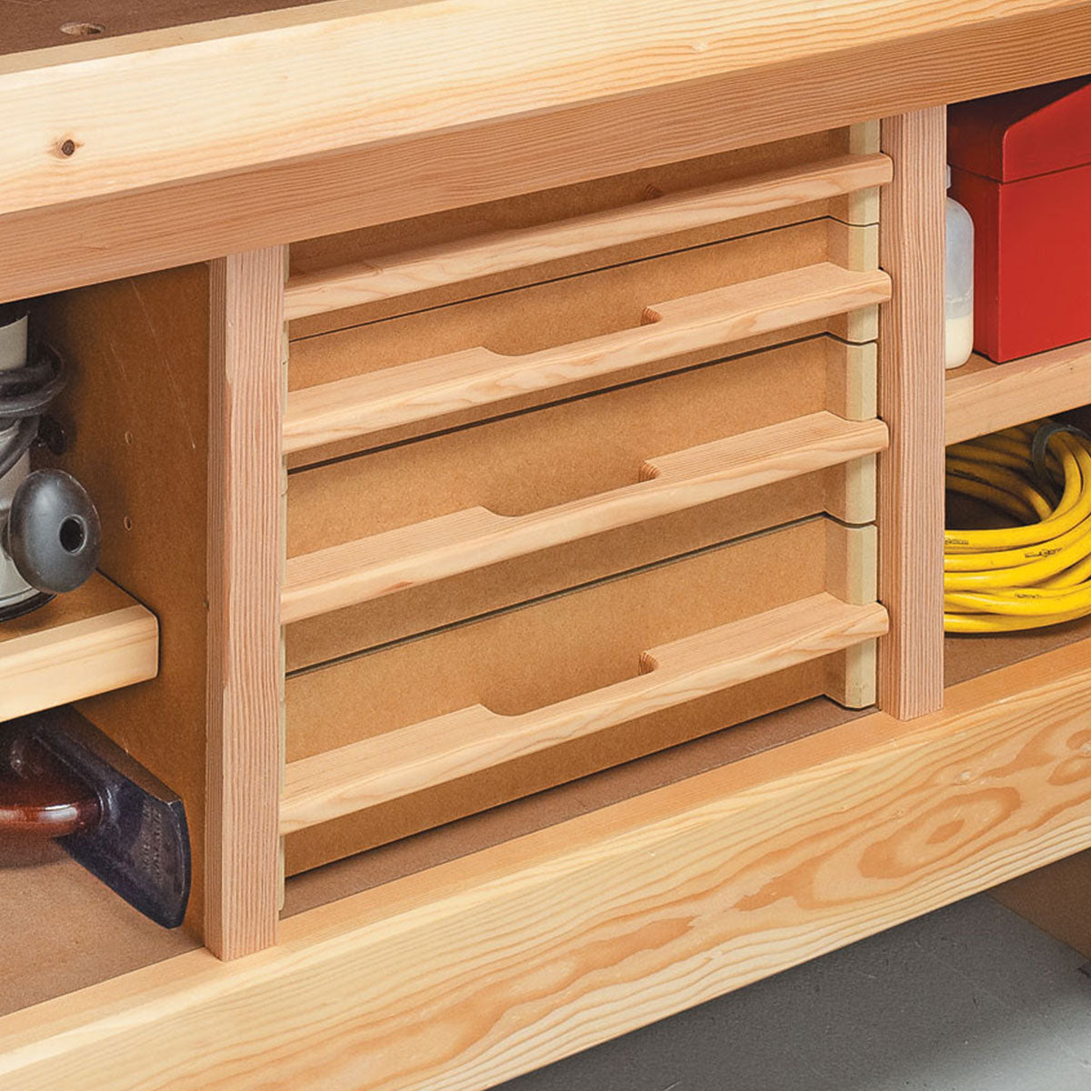 Woodsmith Workbench Storage System Plan