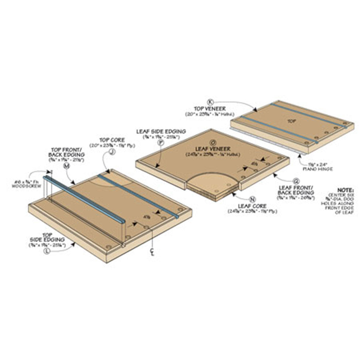 Woodsmith Multifunction Shop Carts Standard Plan & Premium Shop Drawings