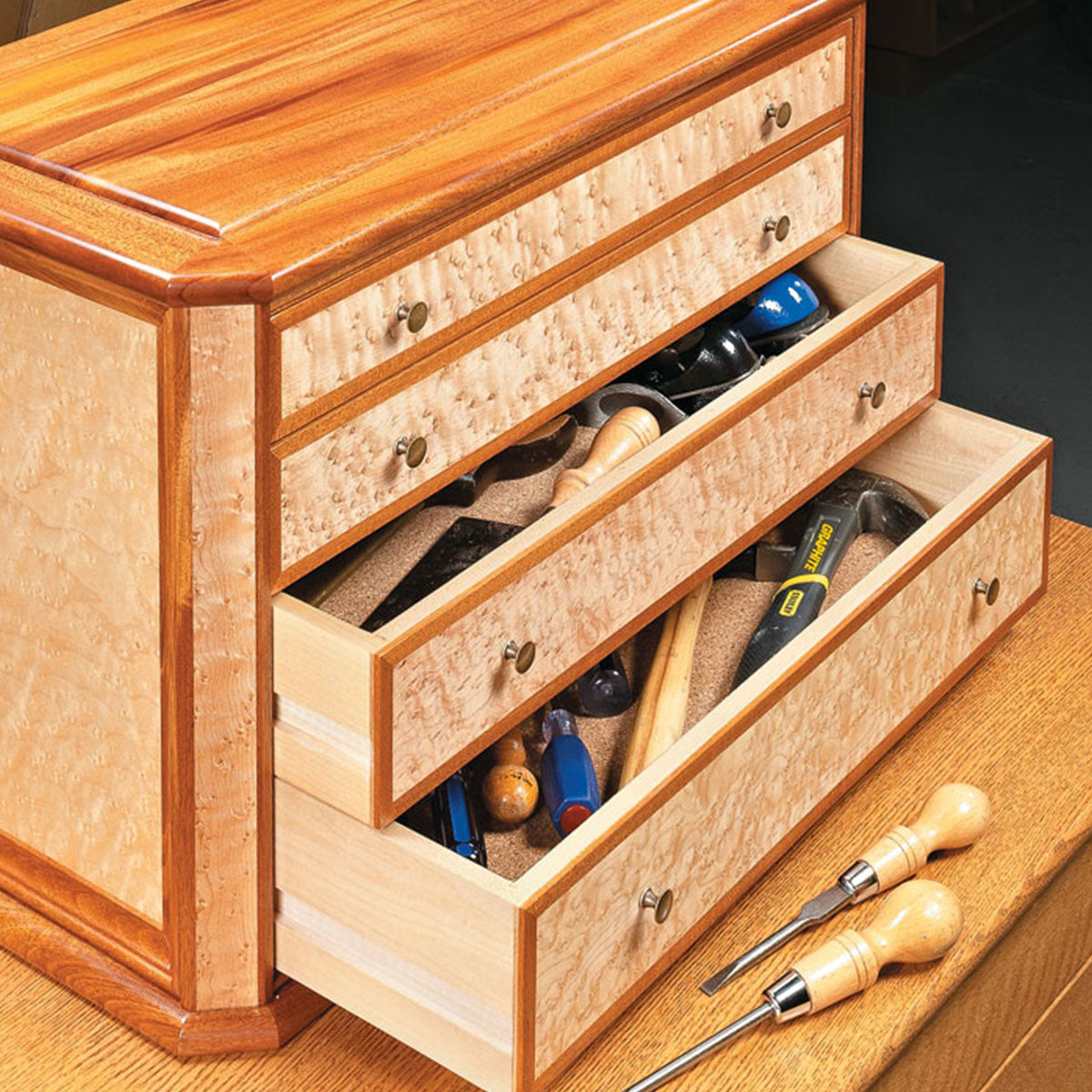Woodsmith Benchtop Heirloom Tool Chest Standard Plan & Premium Shop Drawings