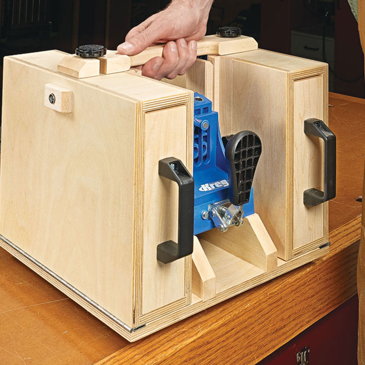 Woodsmith Pocket-Hole Jig Workstation Standard Plan & Premium Shop Drawings
