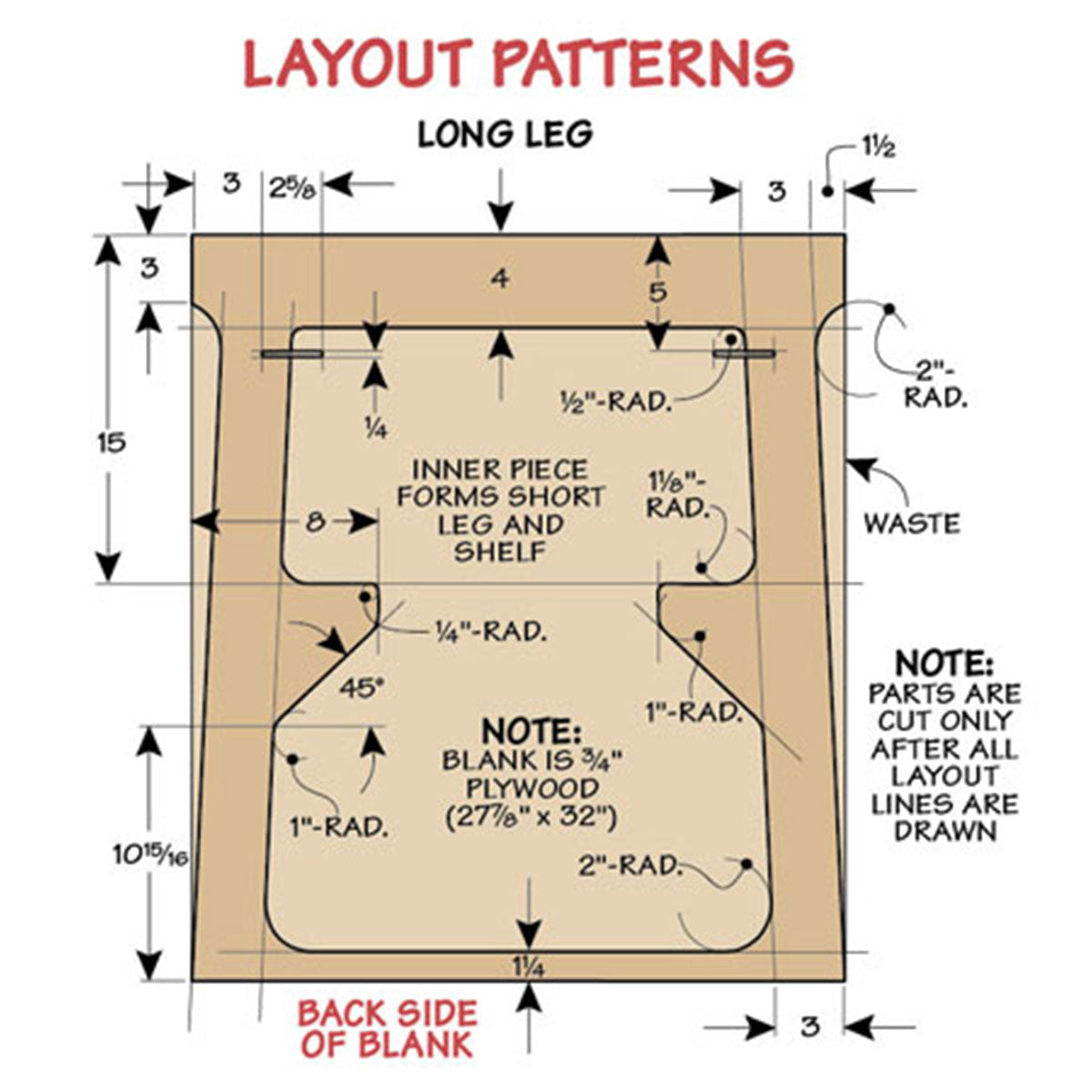 Woodsmith Fold-Flat Sawhorses Plan