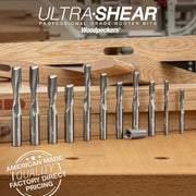 Variable Helix Router Bits - Up-Cut Spiral - Solid Carbide