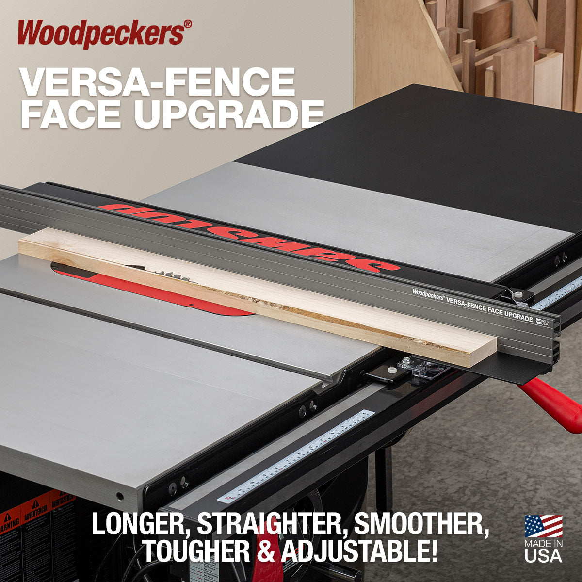 Versa-Fence Face Upgrade for SawStop Table Saws