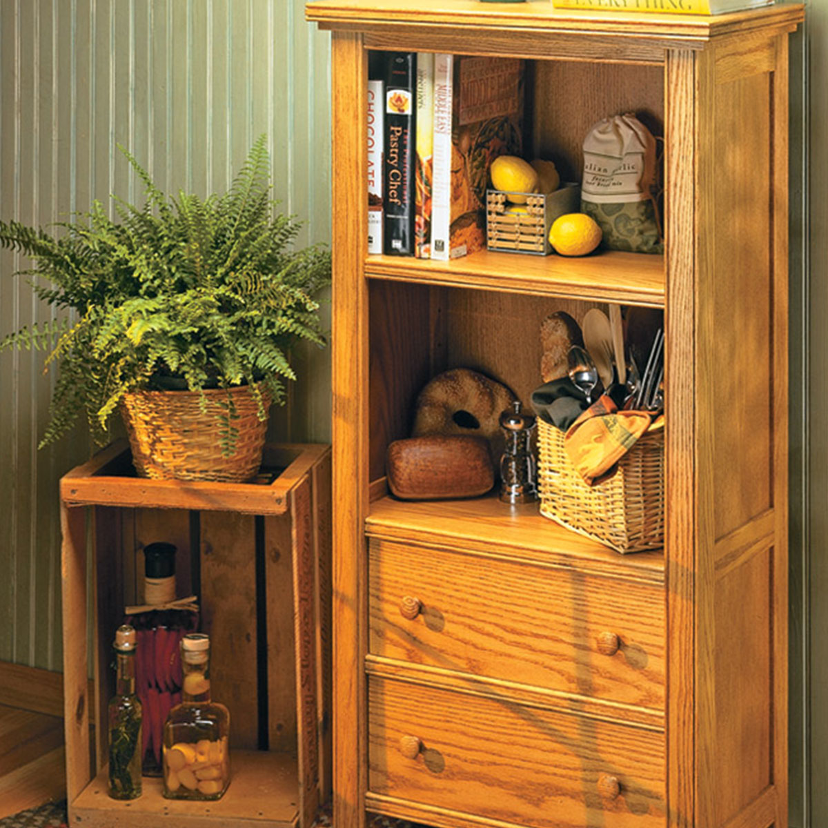 Woodsmith Bead-Front Bookcase Plan