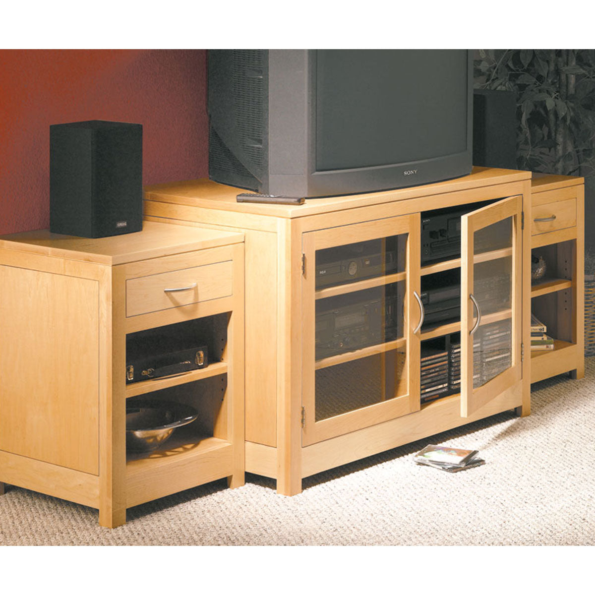 Woodsmith Sectional Entertainment Center Plan