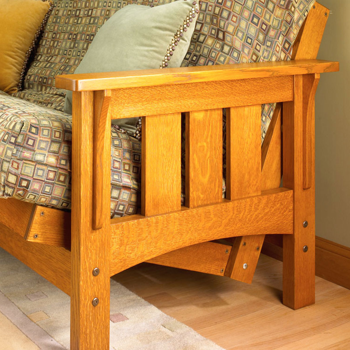 Woodsmith Craftsman-Style Futon Sofa Bed Plan
