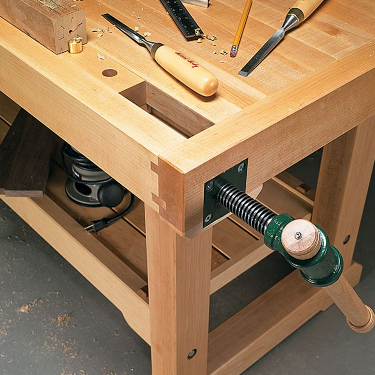 Woodsmith Traditional Workbench Standard Plan & Premium Shop Drawings