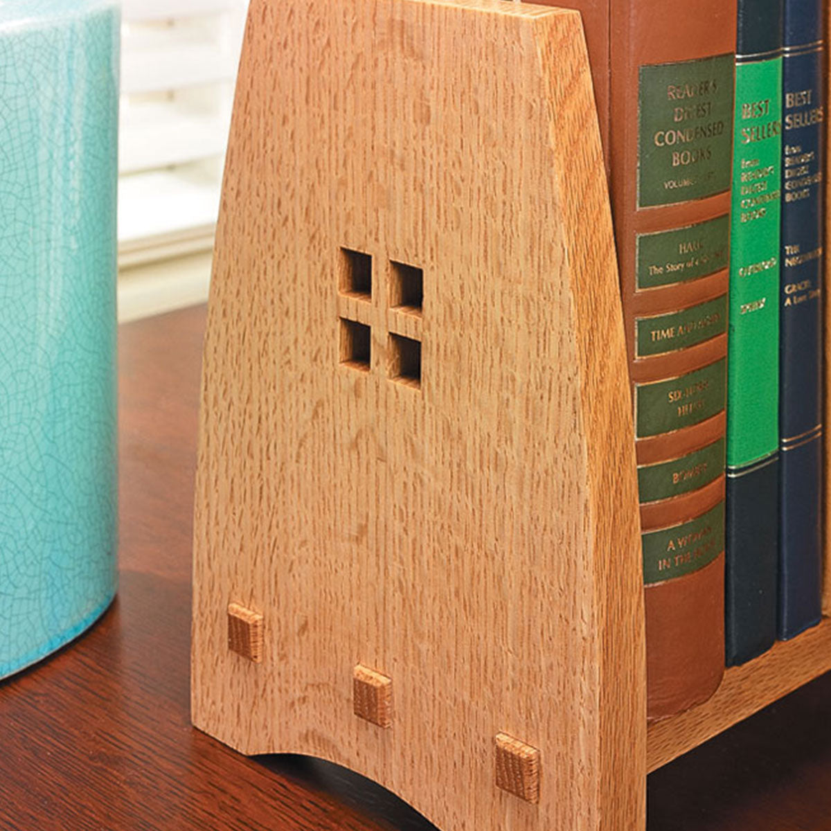Woodsmith Craftsman-Style Book Rack Plan