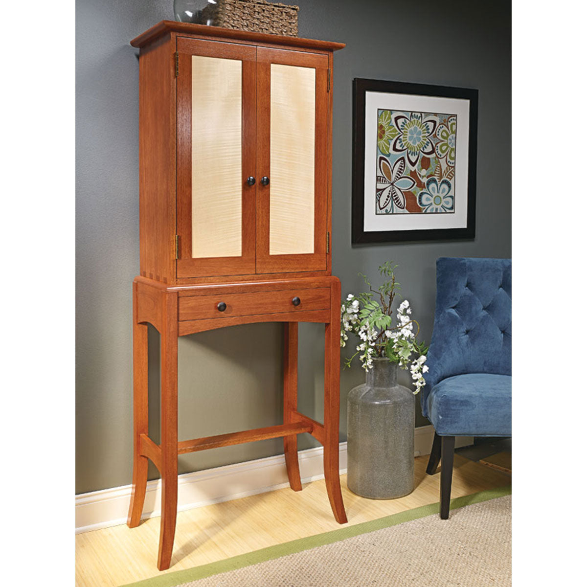 Woodsmith Cabinet on Stand Standard Plan & Premium Shop Drawings